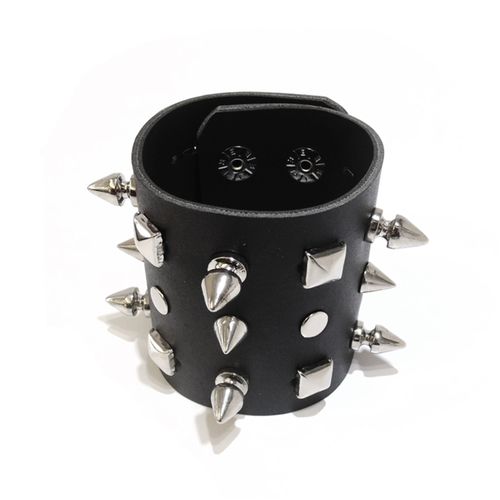 bracelete-com-6-spikes-3-cones