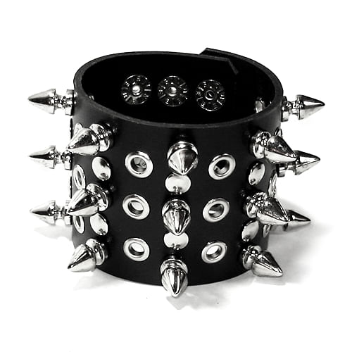 bracelete-pulseira-com-spikes-e-metais-ps115