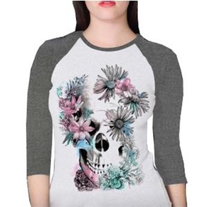 camiseta-raglan-skull-flower-branca-mescla-feminino