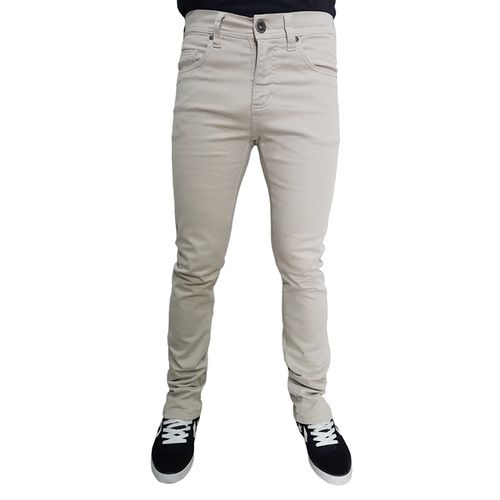 calça jeans bege masculina