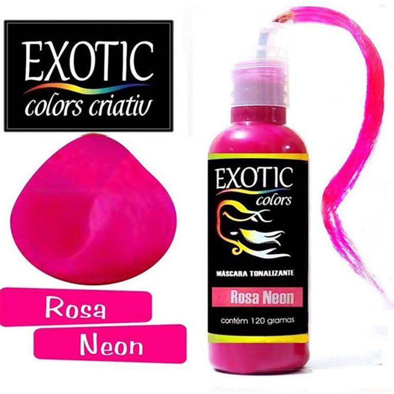 Tinta Rosa Para Cabelo Que Sai Com água Exotic Colors Mascara Tonalizante Para Cabelo Rosa Neon Galleryrock