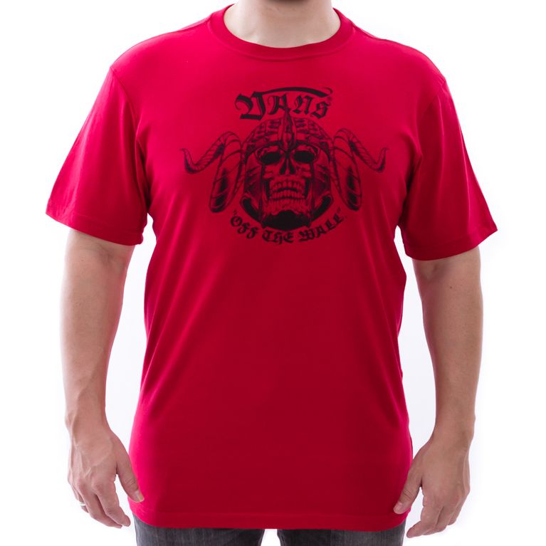 camiseta vans vermelha