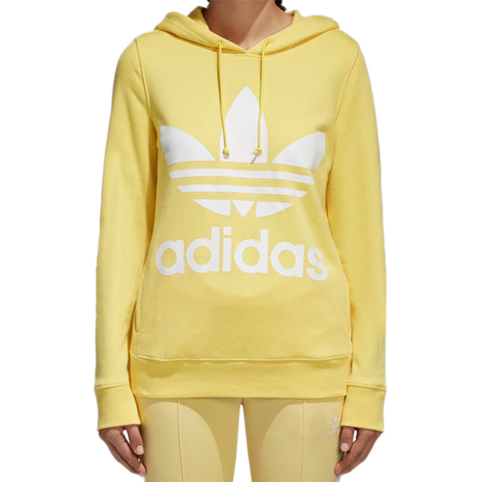 adidas yellow sweatshirt women's