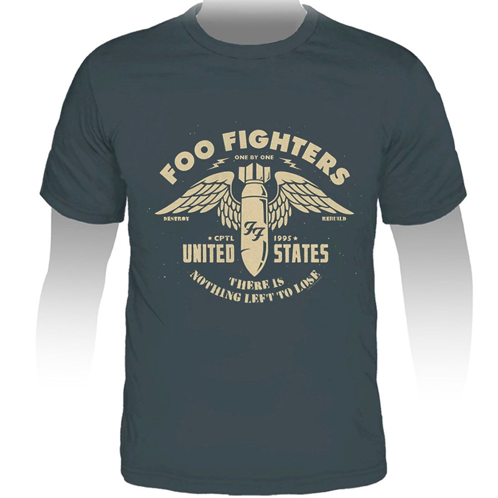 Partially Primitive Concession Camiseta Stamp Foo Fighters One by One TS1104 - galleryrock