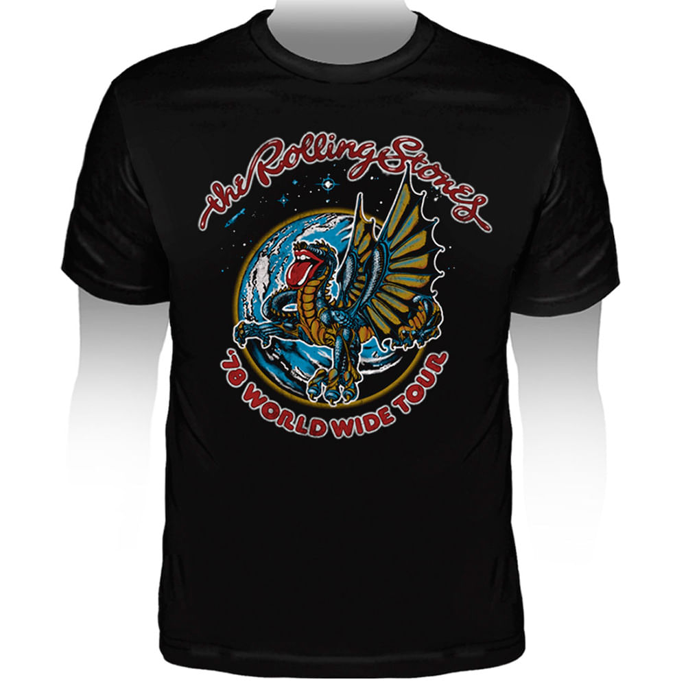 Camiseta The Rolling Stones World Wide Tour - Gallery Rock ...