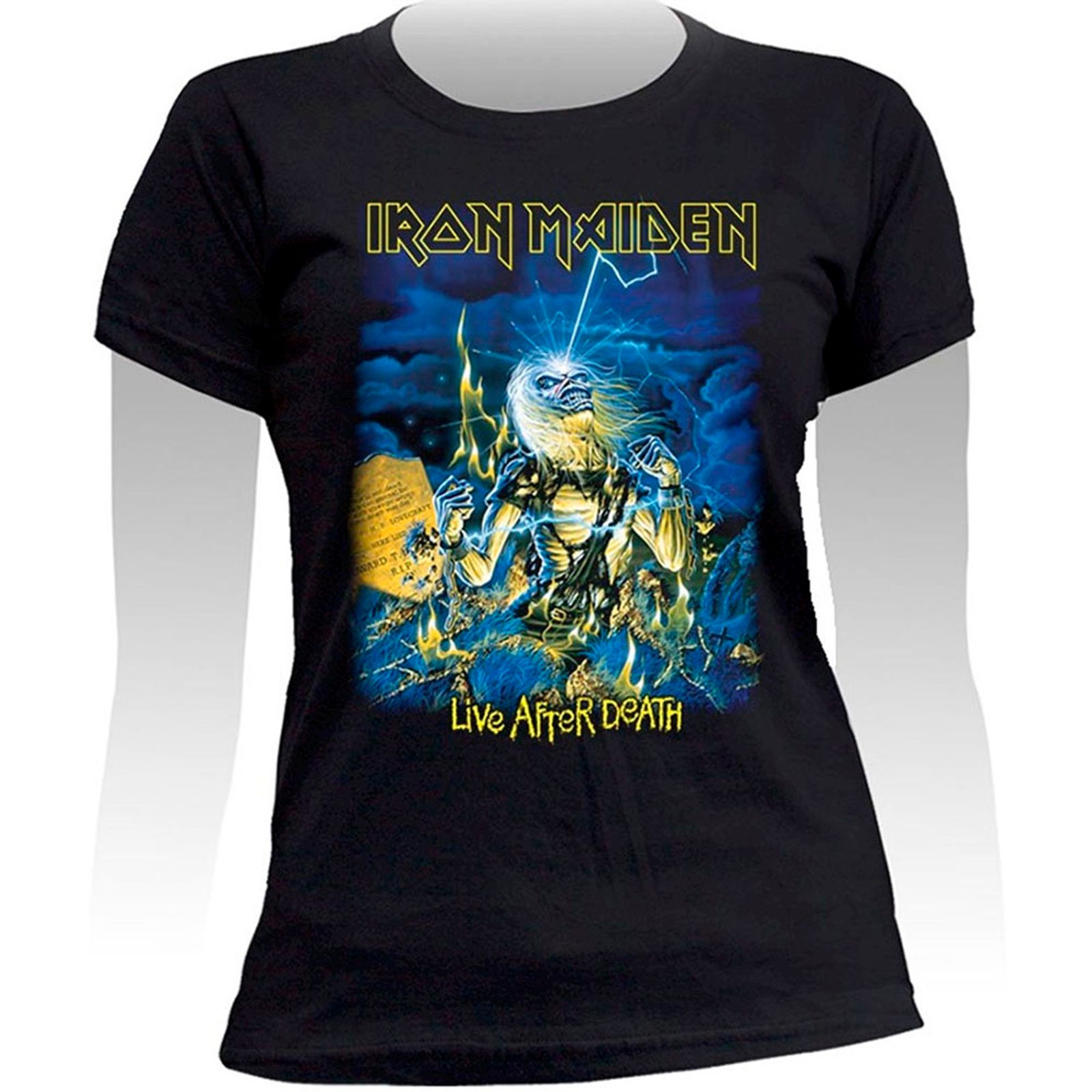 camiseta iron maiden live after death