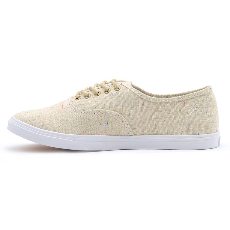 vans authentic lo pro linen skate shoe khaki