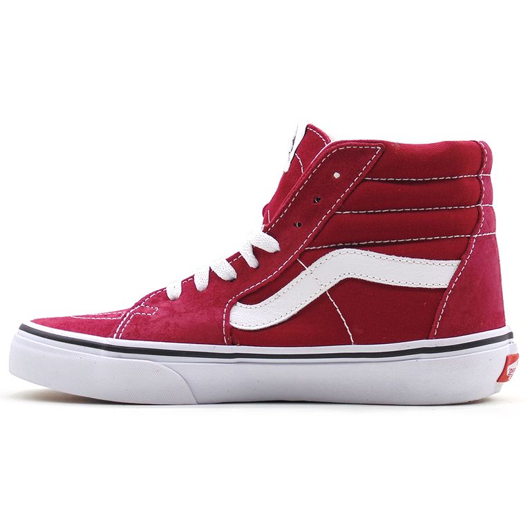 vans old skool cano alto vermelho