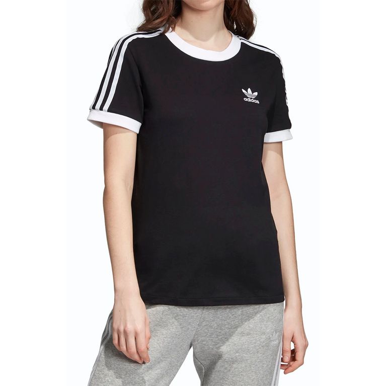 Camiseta Adidas 3 Stripes Preta Galleryrock