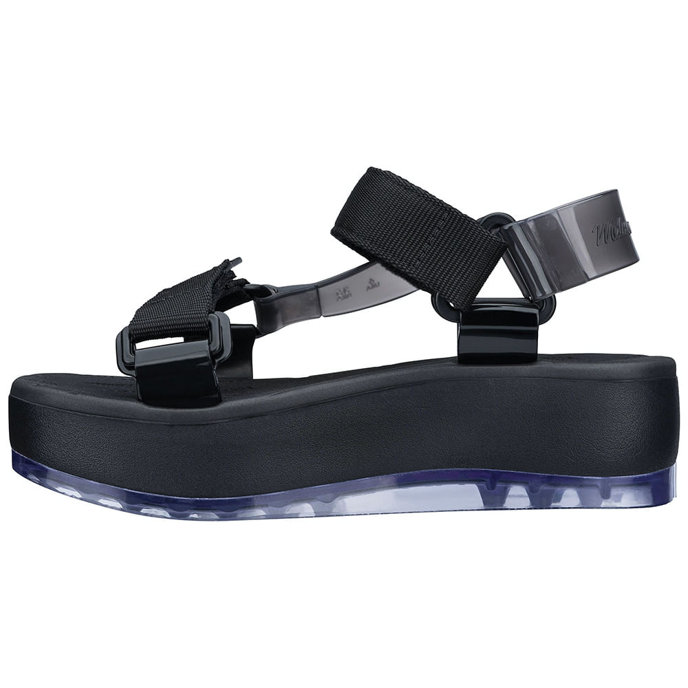 Melissa Papete Platform + Rider - Preto/Fume - galleryrock