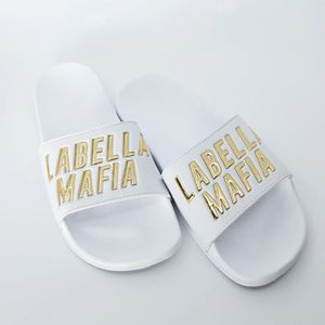 Chinelo-Labellamafia-Slide-Dourado