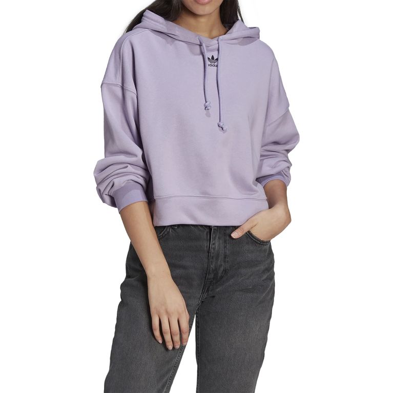 Blusa Adidas Moletom Adicolor Essentials - Lilás - galleryrock