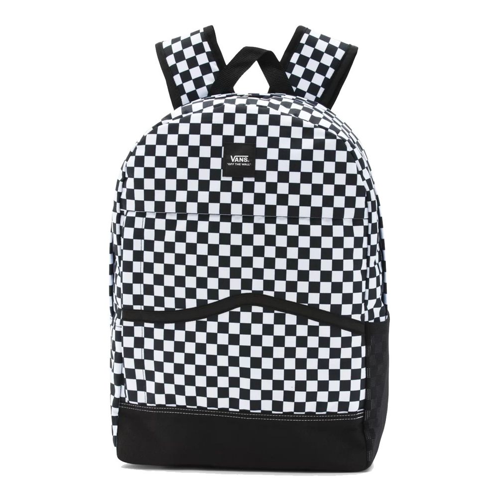 Mochila Vans Construct Skool Quadriculada Preto/Branco galleryrock